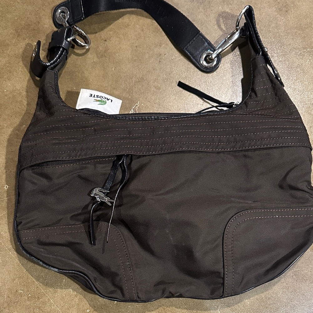 Lacoste Dark Brown Hobo Bag